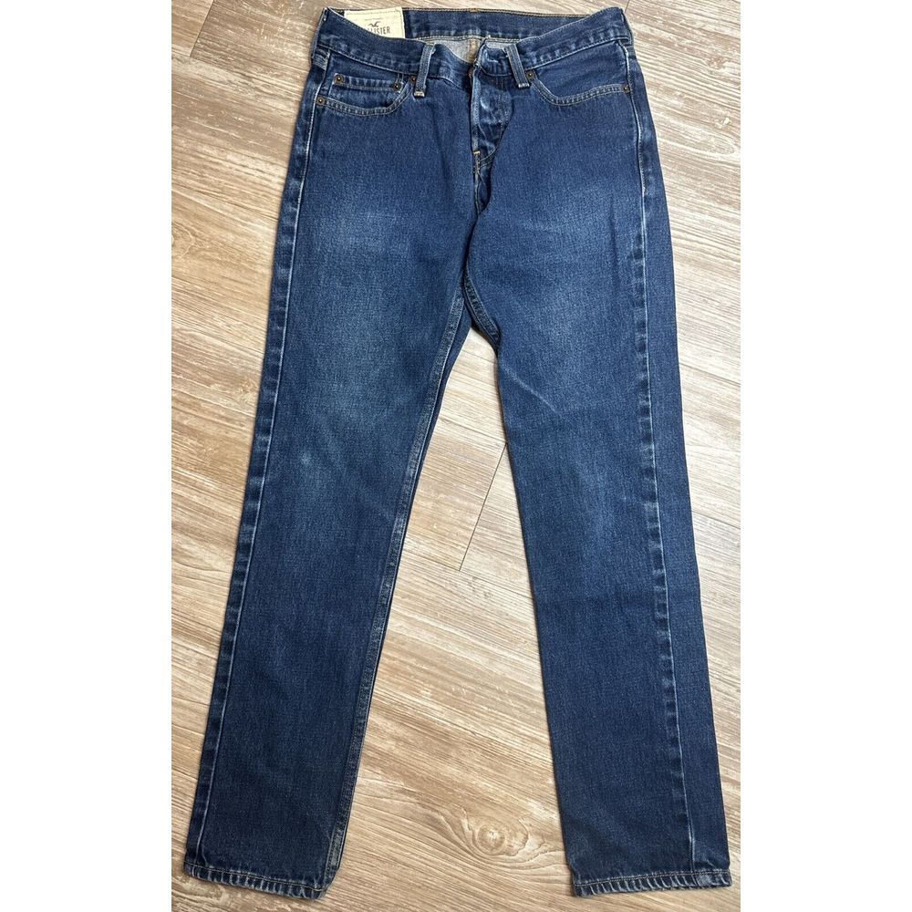Hollister Skinny Jeans Womens‎ 29/30 Blue Denim Mid Rise Button Fly. Medium Wash